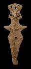 A SYRO-HITTITE TERRACOTTA ASTARTE FIGURE