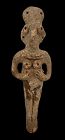 A SYRO-HITTITE TERRACOTTA ASTARTE FIGURE